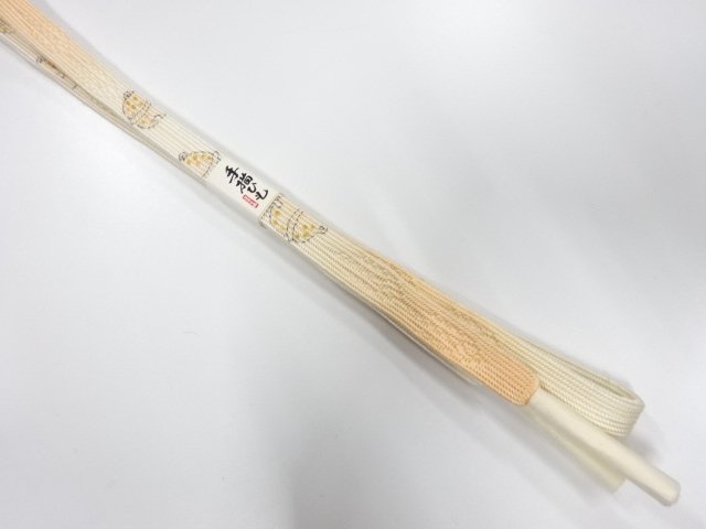 JAPANESE KIMONO / UNUSED KOREI HAND-TIED OBIJIME
